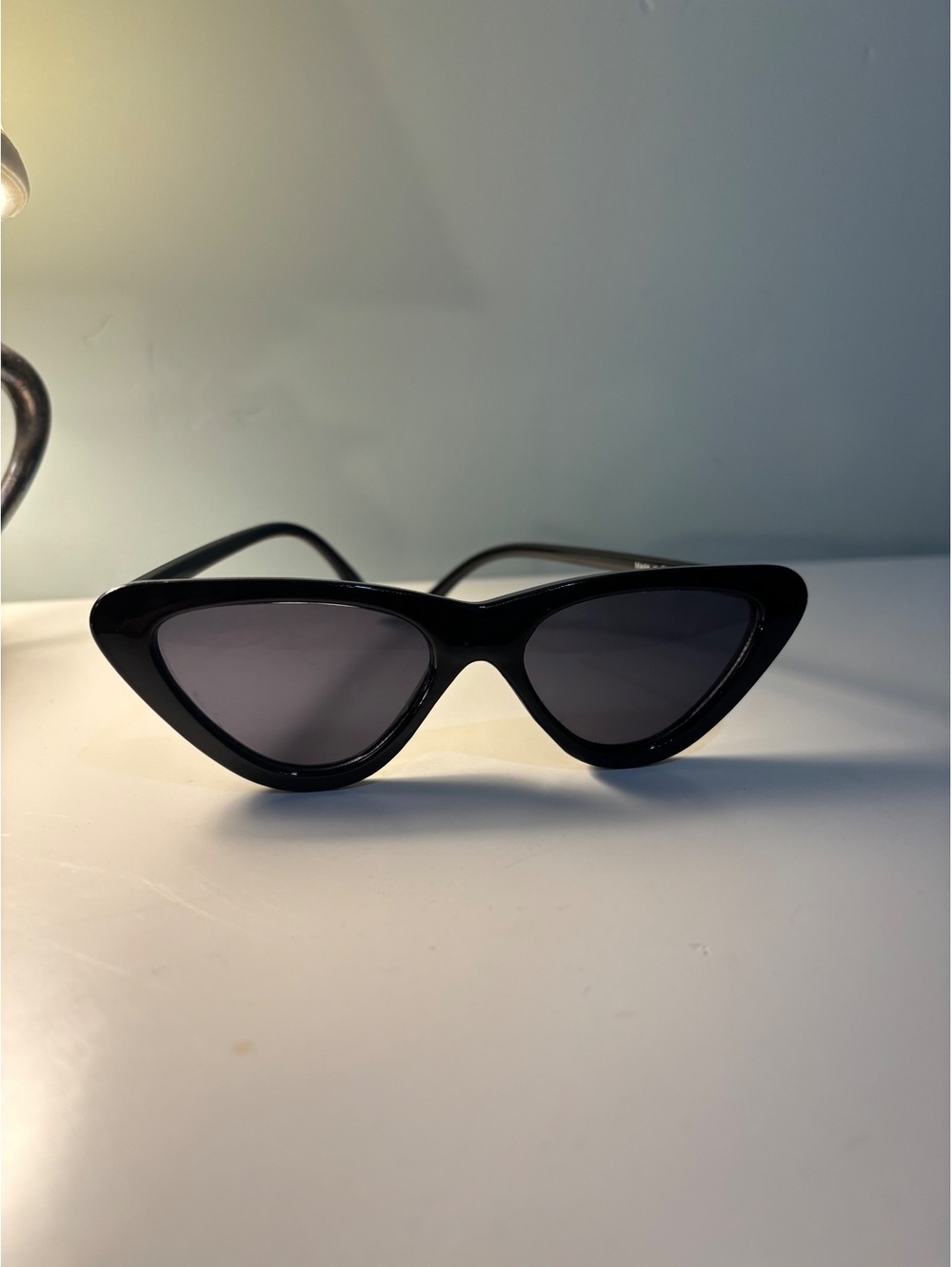Black Cat Eye Sunglasses with Dark Lenses
